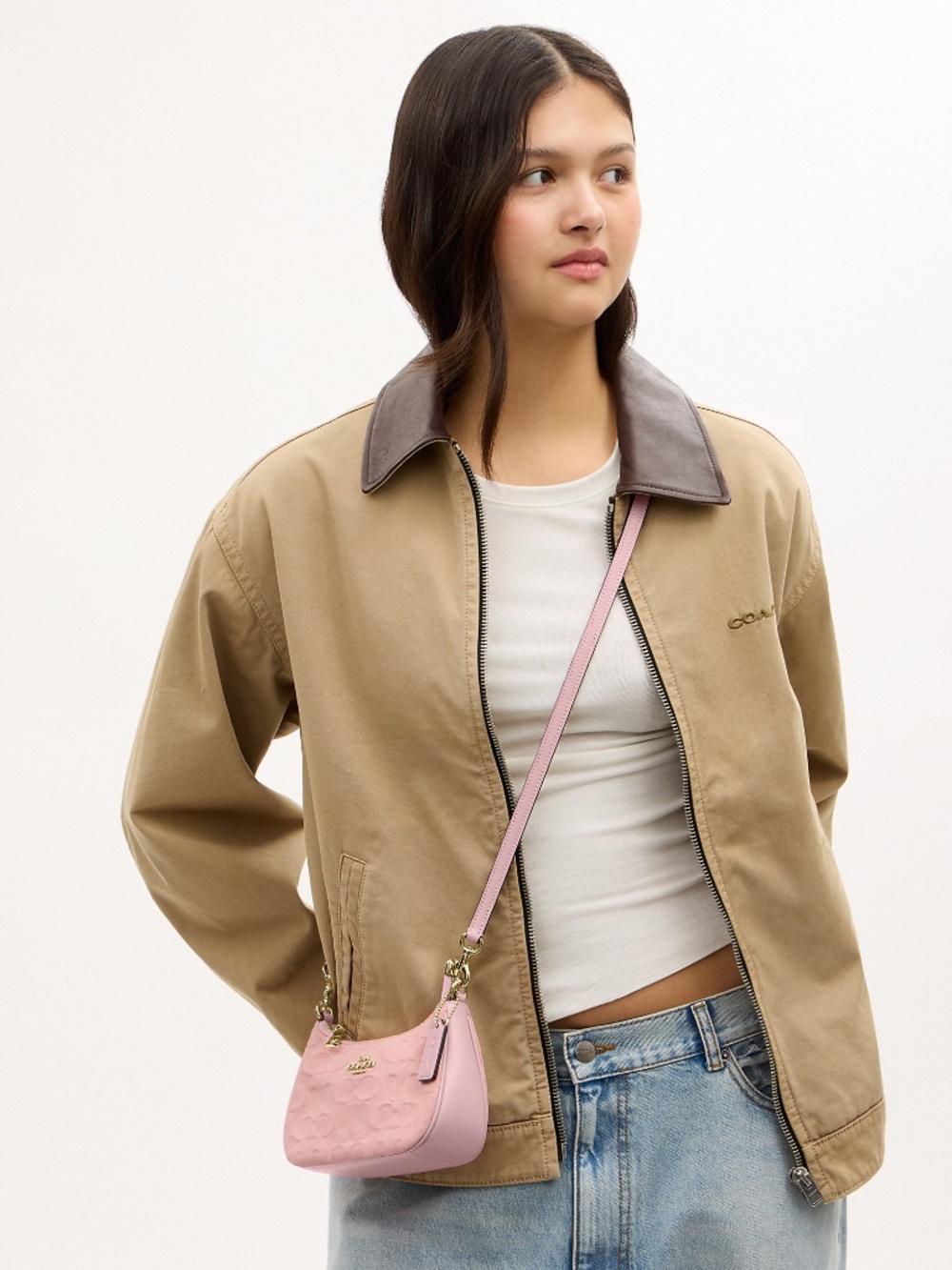 NWT Coach Teri Mini Crossbody Bag In Signature 🌸🎀Denim - Picture 2 of 7
